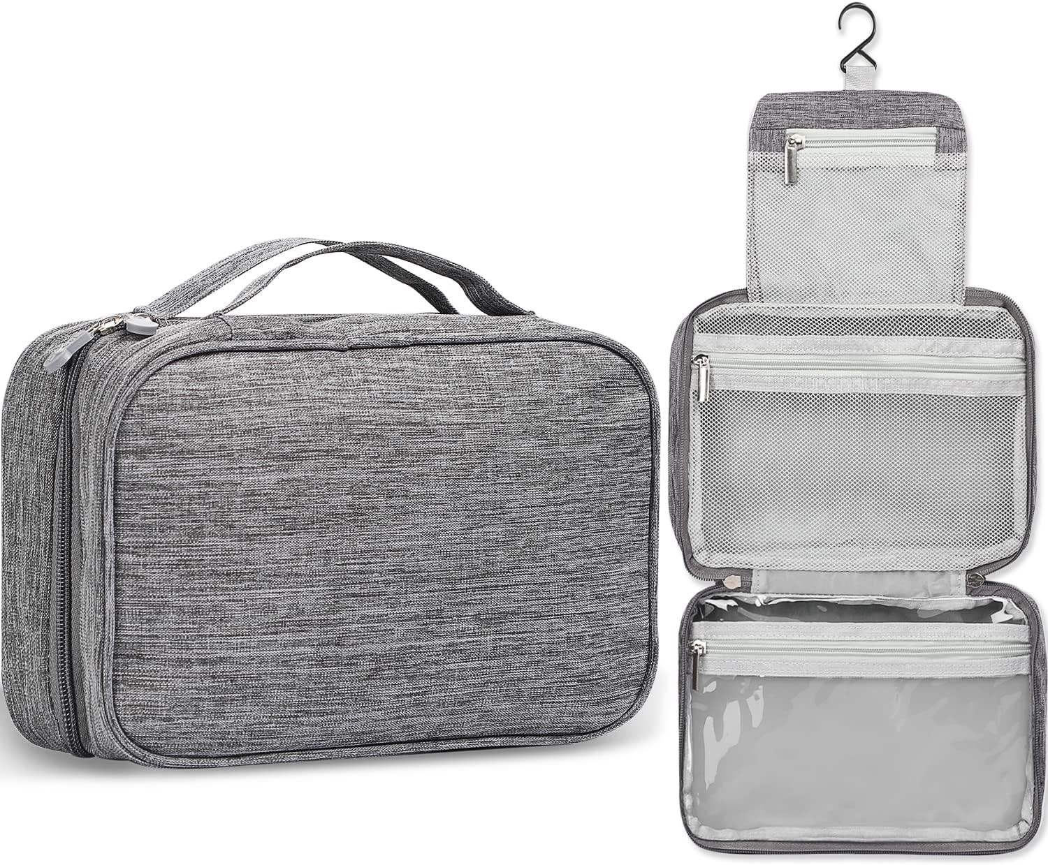 Multi-functional and lightweight Lager capacity durable waterproof toiletry bag with handle