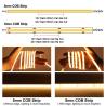 Buy cheap Long-lasting COB Led Strip Light IP20 8mm 12V24V 320leds Green for Outdoor Indoor from wholesalers