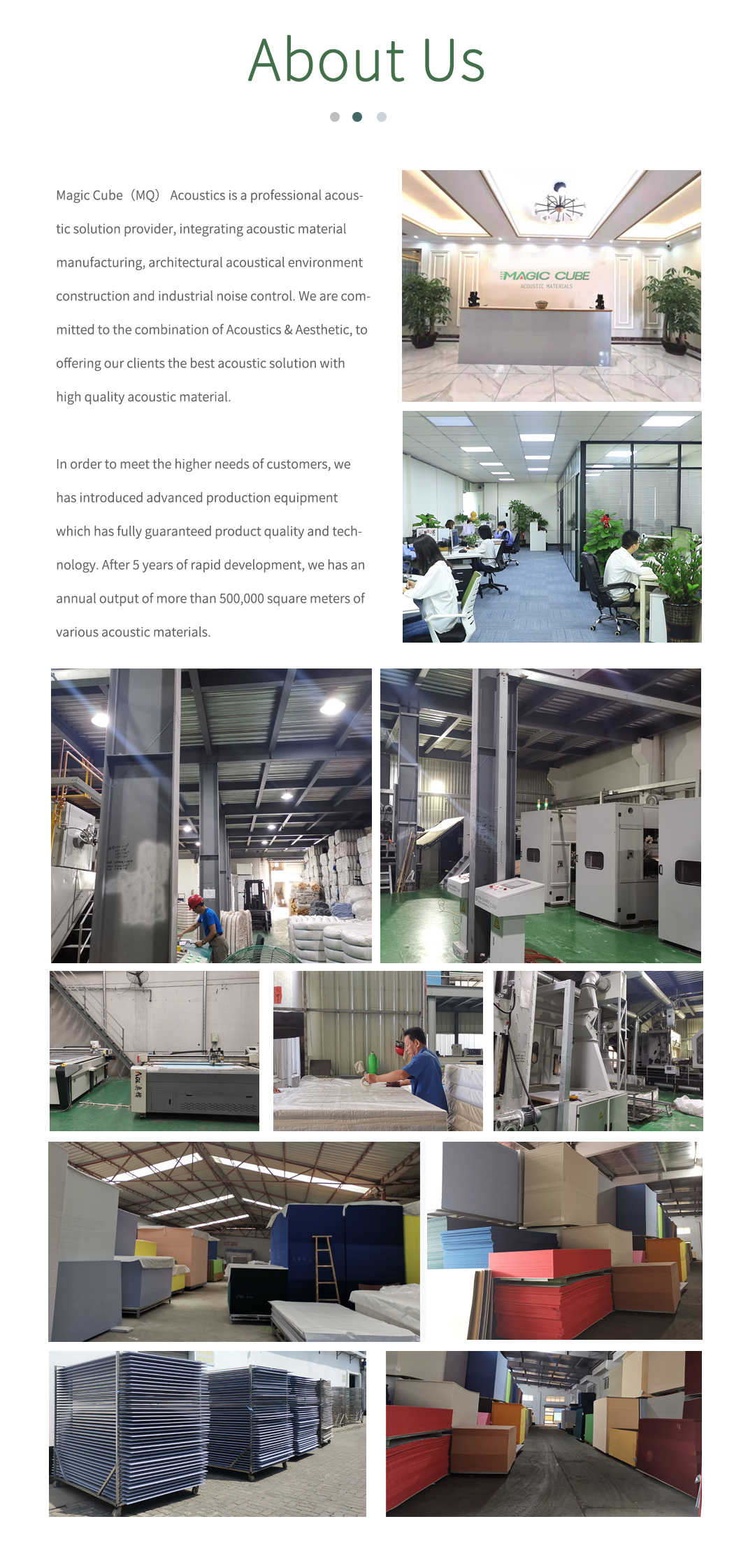 Office Interior Decoration PET Board Polyester Fiber Acoustic Panel