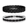 Buy cheap Customized Stainless Steel and Carbon Fiber Chain Bracelet for Men from wholesalers