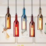 American color wine bottle Pendant Lights art creative restaurant cafe Pendant