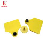 UHF RFID EID Livestock Ear Tags ISO18000-6C 75mm*65mm 860-960Mhz 5 Meters Range