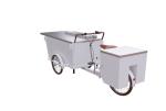 SS304 Worktable 11.3RPM 25km/H Tricycle Grill Food Cart