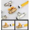 Buy cheap AISI304 Corrugated Gas Pipe DN20 Fine Copper Brass Connectors from wholesalers