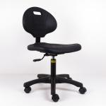 Polyurethane ESD Cleanroom Chairs With Backrest , ESD Safe Lab Chairs