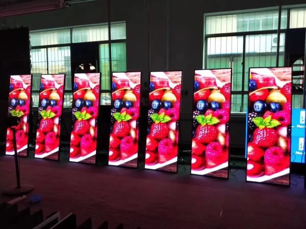 Buy cheap Super Slim Poster LED Display Advertising Poster 800~1500 Nits Aluminum Cabinet Material from wholesalers