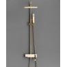 Buy cheap Copper Black Champagne Wall Mounted Shower Faucet Set With Handle from wholesalers