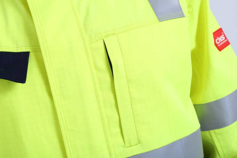 Hi Vis Light Weight Anti Static Flame Retardant Overalls