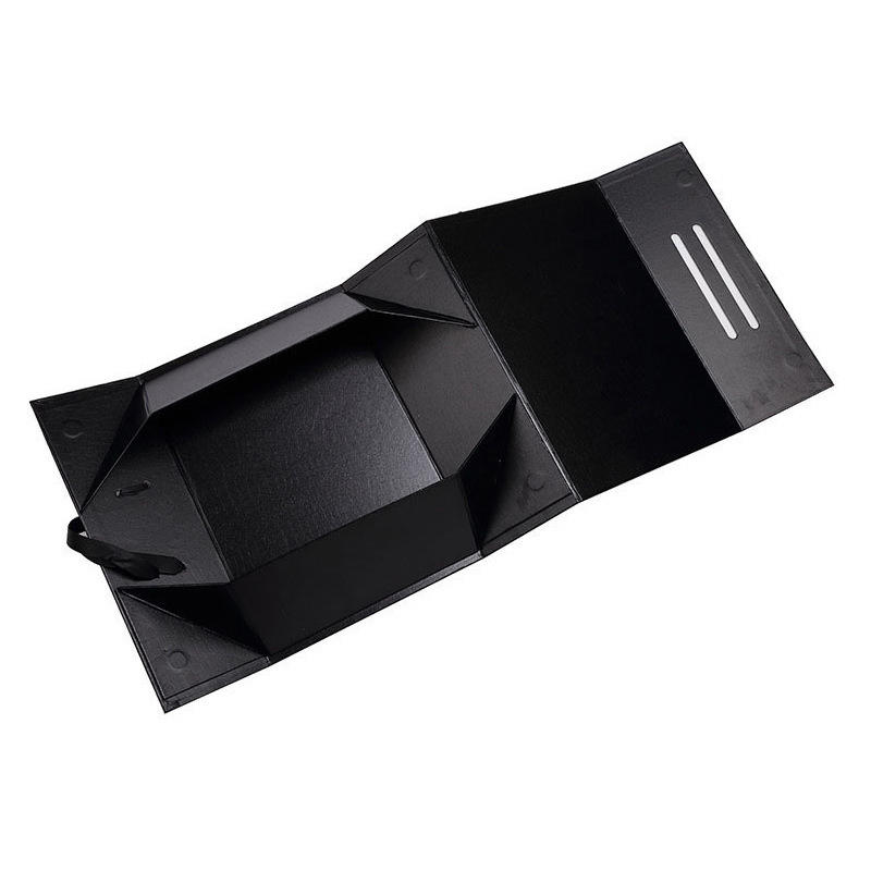 Custom Luxury White Black Pink Magnet Flap Clothing Paper Box Foldable Magnetic Closure Gift Box
