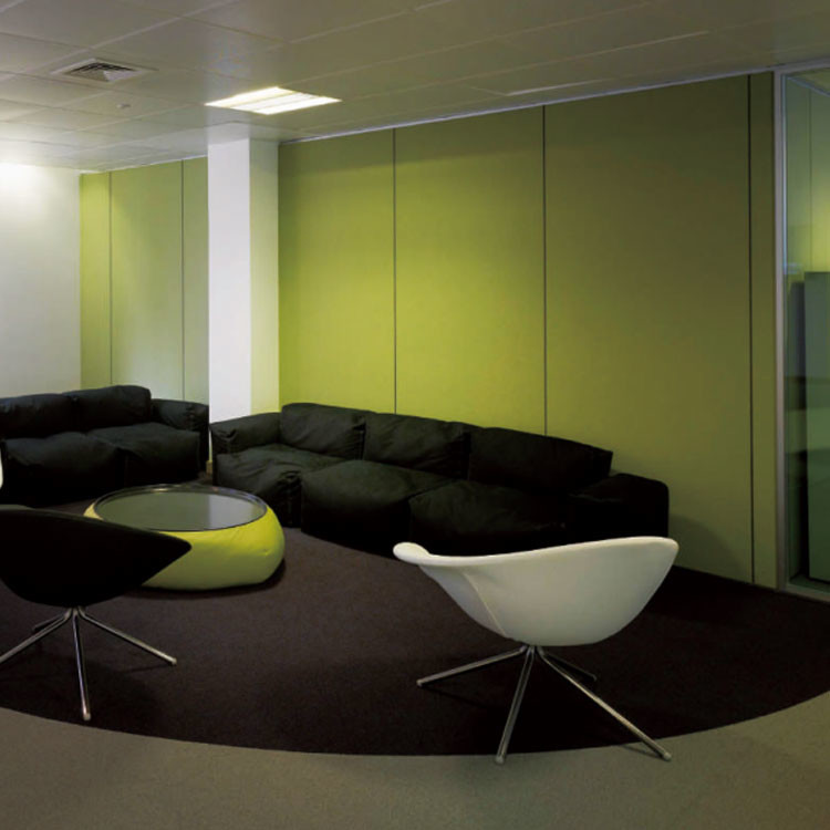White Wooden Office Wall Dividers Sound Proof Partition Walls