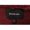 Buy cheap Fur Lining PU Splicing Ladies Sweater Cardigan Wine Color In Stock from wholesalers