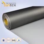 Heat Retardant Black Fire Retardant Fabric Glassfiber Coated / Ptfe Fiberglass