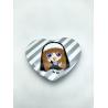 Buy cheap Safty Promotional Metal Pin Badges Heart Cool Girl Pneumatic Pressure Processing from wholesalers