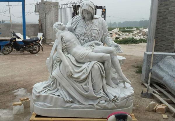 Buy cheap Jesus and Saint Mary religious marble sculpture,stone carvings from wholesalers