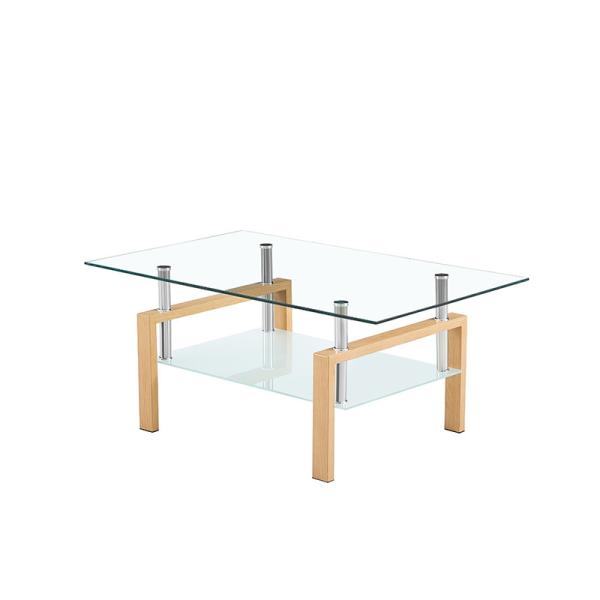 Buy cheap Square Tempered Glass Custom Coffee Tables Metal Frame For Living Room from wholesalers