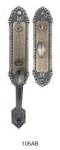 Buy cheap Antique Brass Entry Door Handlesets Fancy Style Long Working Life from wholesalers