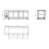 Buy cheap Commercial Counter Chiller Stainless Steel Refrigerator Kitchen Workbench from wholesalers