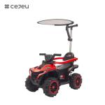FRY-868-1 Push Handle Kids Ride On Car With Canopy,Safety Guard,Early Education
