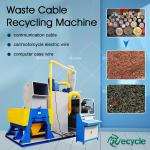 100-1000kg/h Capacity Waste Copper Cable Separator Machine for Scrap Cable