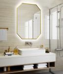 Aluminum Frameless Hexagon Led Intelligent Natural Warm Wall Mounted Smart Anti