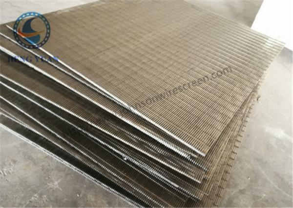 Buy cheap Stainless Steel 304 316 Wedge Wire Screen V Shape Slot Screen Panels 1219 mm Length from wholesalers