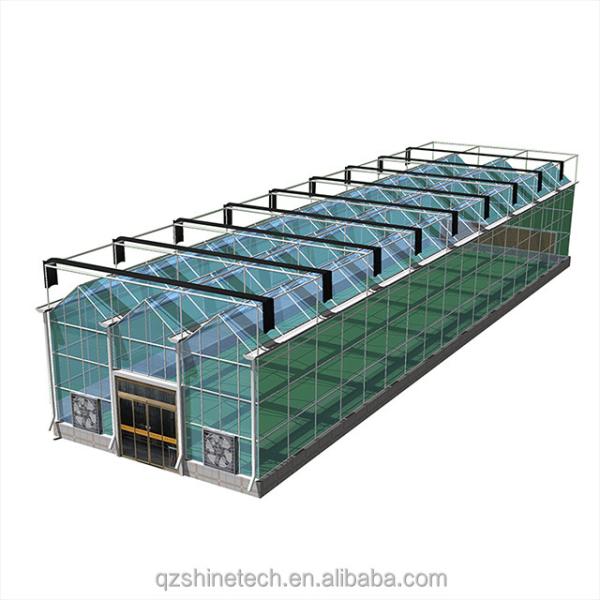 Buy cheap Galvanized Steel Frame Glass Covered Agriculture Greenhouse with Installation Drawing from wholesalers