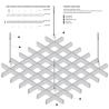 Buy cheap 50x50mm Aluminum Open Cell Ceiling Metal Grid Ceiling Powder Coating from wholesalers