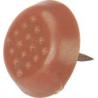 Buy cheap Anti Skid Plastic Tack Glides Stainless Steel Brown Color 18mm-26mm Size from wholesalers
