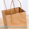 Buy cheap Kraft Paper Bags, 5.4"X3.3"X13" Recyclable Brown Wine Bags Paper Gift Bags Retail Bags Shipping Bags With Handles Bulk from wholesalers