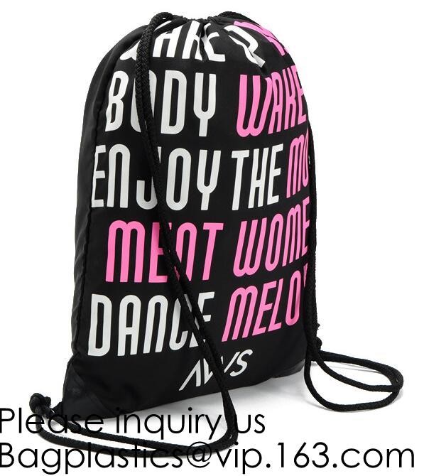Clear Drawstring Bag - PVC Drawstring Backpack with Mesh Side Pockets for School, Music Festivals, Sporting Events, Trav