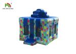 Customized Pink 4X4m Inflatable Gift Box Blow Up Jumping Castle For Party