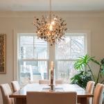 Nordic Creative LED Chandelier Gold/Chrome Bedroom Restaurant Terzani Argent