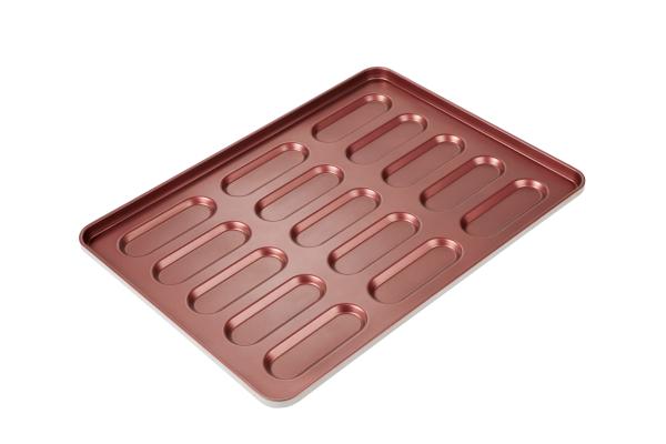 Buy cheap new design Hot Dog Bun Baking Pan non-stick hot dog baking trays from wholesalers