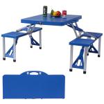 General Outdoor Portable 4 Seats Camp Suitcase Folding Picnic Table for
