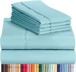 Create a Cozy Bedroom with Soft 1800tc Egyptian Cotton Home 6 Pcs Solid Color