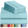 Buy cheap Create a Cozy Bedroom with Soft 1800tc Egyptian Cotton Home 6 Pcs Solid Color Bedding from wholesalers