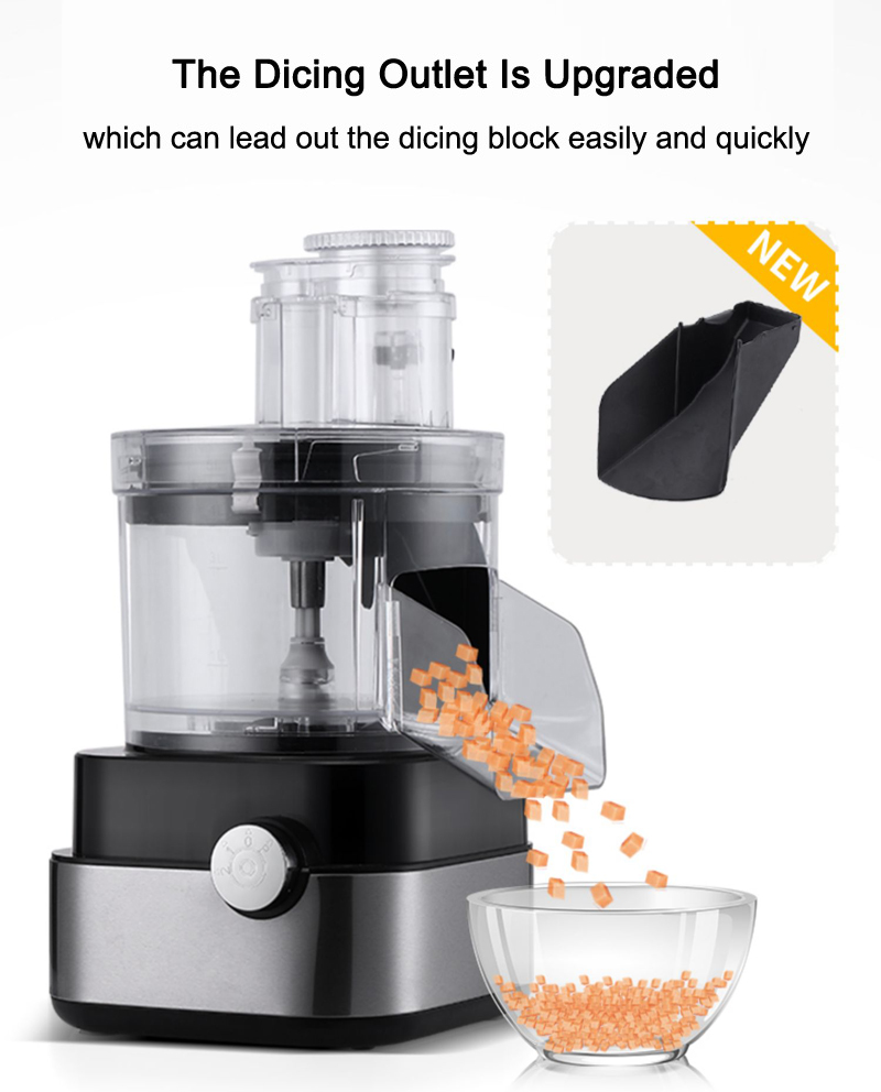 Convenient Commercial Vegetable Cutting Machine with Lid and PC Stainless Steel Housing