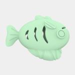 Wholesale food grade silicone Cat Mint Ball Fish Shaped Toys Pet Toys Interactiv