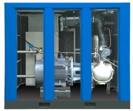 Energy Saving Oil Free Screw Air Compressor , Low Pressure Air Compressor High Volume