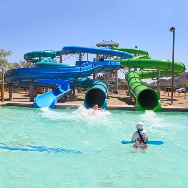 Exciting Pool Slide Spiral Water Slide For Outdoor Park Games Water Playground Entertainment