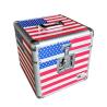 Buy cheap America Flag DVD Storage Case 7'' Alu Storage Box For CDS USA Flag Aluminum Case from wholesalers