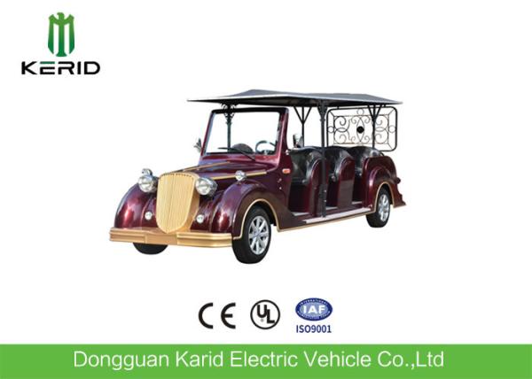 Buy cheap Romance Red Electric Vintage Cars , Tourist Classic 8 Passenger Golf Cart from wholesalers