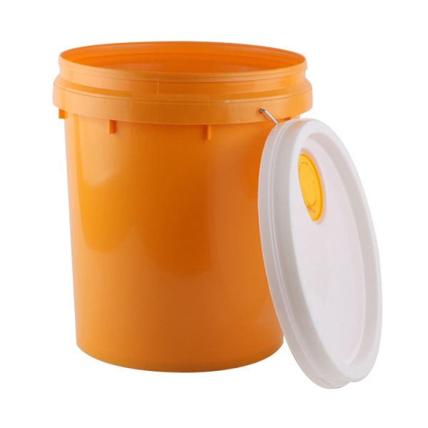 Buy cheap Open Head Plastic Lubricant Oil Bucket With Metal Bail Handle from wholesalers