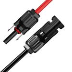 Waterproof IP67 Snap In PV Connectors Cable Female And Male