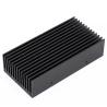 Buy cheap Anodized Black Extruded Aluminium Heatsink Profile Comb Shape from wholesalers