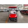 Buy cheap Red Color 4 Seater Golf Cart wheelbase 2420mm Ground clearance 120mm AC motor 3.5kW from wholesalers