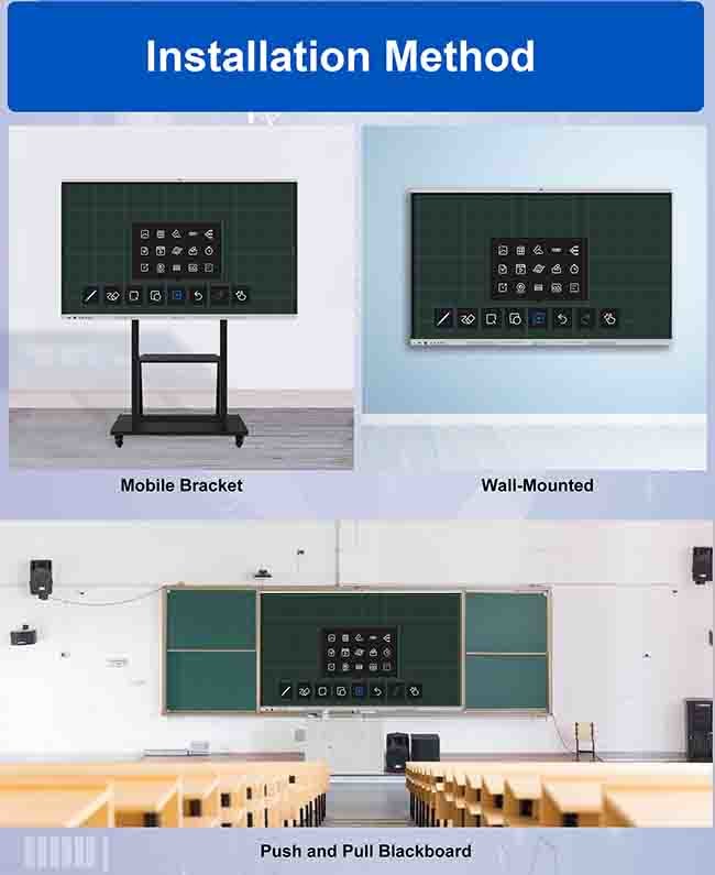 3840×2160 98 Inch Touch Screen Smart Board For Presentations Meetings