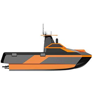 Buy cheap Hawkvine USV006 Topographic Survey Boat Top Speed 15 Knots Double M Muti-Body Boat from wholesalers