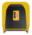 Vandal Proof Acoustic Phone Hood / Soundproof Phone Booth For Noisy Industry