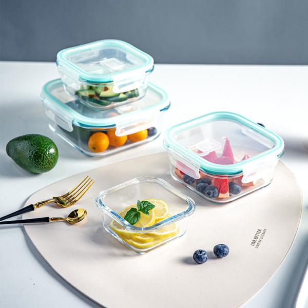 Buy cheap Large Food Airtight Storage Containers Glass Plastic Cover from wholesalers